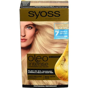 Фарба для волосся Syoss Oleo 12-00 Сріблястий Блонд