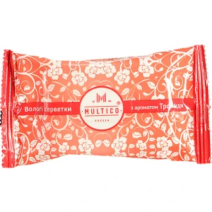 Серветки вологі Multico 15шт троянда