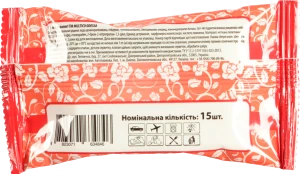 Серветки вологі Multico 15шт троянда