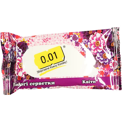Серветки вологі 0.01 15шт аромат квiтiв
