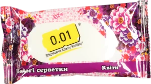 Серветки вологі 0.01 15шт аромат квiтiв