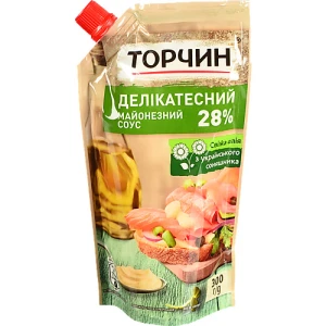 Соус майонезний 28% Делікатесний Торчин д/п 300г