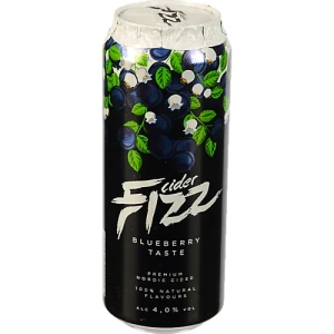 Сидр солодкий газований «Fizz Blueberry Taste», банка металева {CAN}, 4,5%, 0,5 л