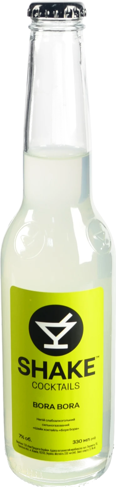 Напій слабоалкогольний 330мл 7% сильногазований Bora Bora Shake