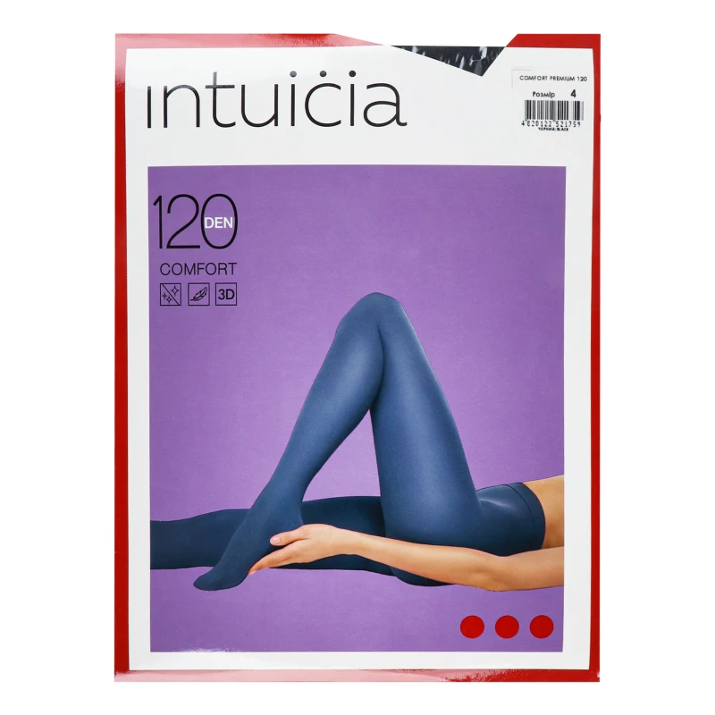 Колготки жіночі Intuicia Comfort 120den 4 чорний
