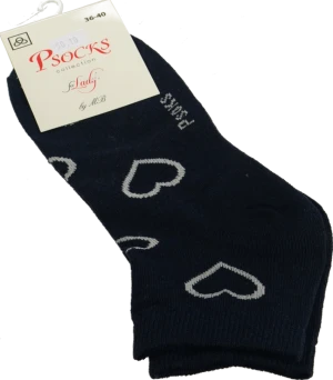 Шкарпетки Psocks жін. спорт великі серця р36-40