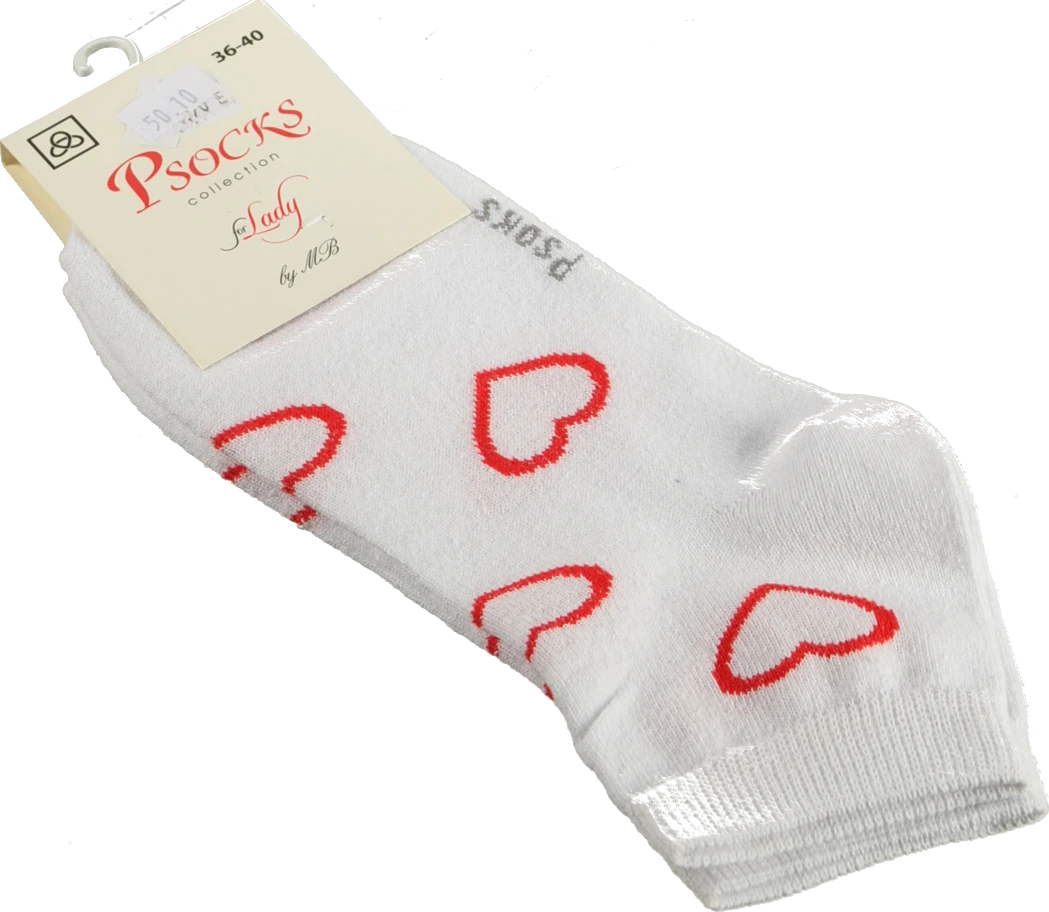Шкарпетки Psocks жін. спорт великі серця р36-40