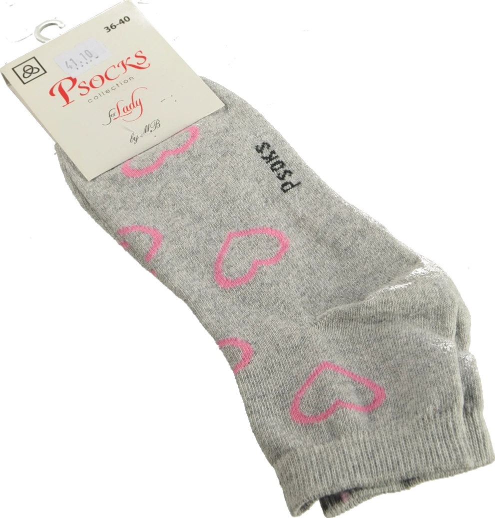 Шкарпетки Psocks жін. спорт великі серця р36-40
