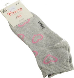 Шкарпетки Psocks жін. спорт великі серця р36-40