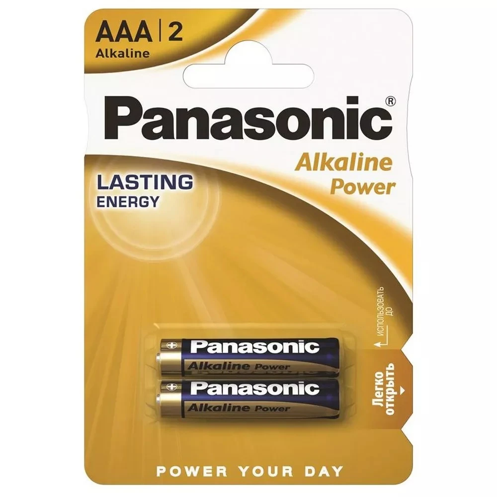Батарейка ААА 1.5V LR03 Alkaline Power Panasonic 2шт