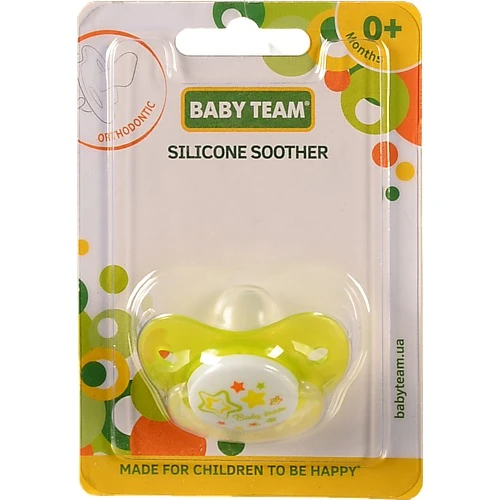 Пустушка ортодонтична 0+ №3001 Baby Team 1шт