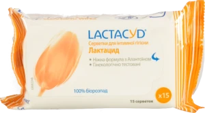 Серветки для інтимної гігієни Lactacyd 15шт