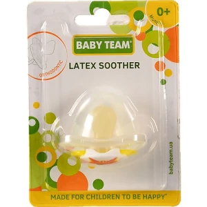 Пустушка латексна ортодонтична 0+ №3200 Baby Team 1шт