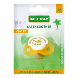 Пустушка латексна класична для дітей від народження №3220 Baby Team 1шт