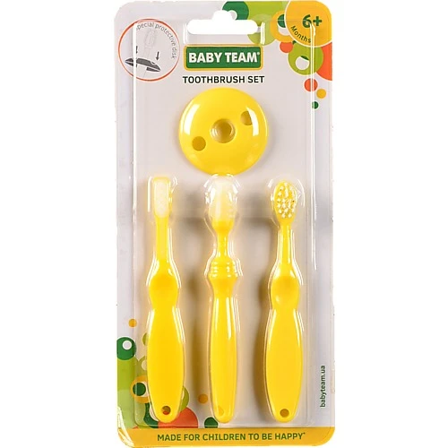 Набір зубних щіток для дітей від 6міс Baby Team 1шт