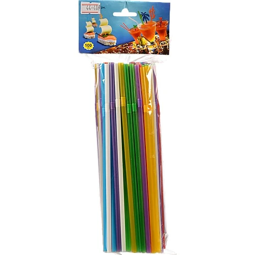 Трубочка Baiep 210мм гофра 100шт