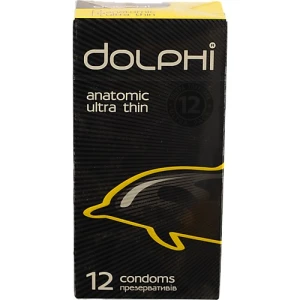 Презервативи Dolphi анатомічні надтонкі 12шт