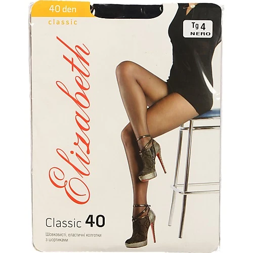 Колготки жіночі Elizabeth Classic 40den 4 nero