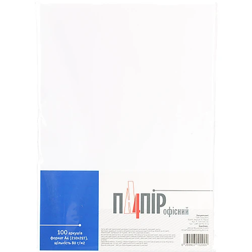 Папір ТехноЮг А-4 100л офісний