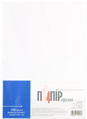 Папір ТехноЮг А-4 100л офісний