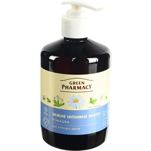 Мило рідке інтимне ніжне Ромашка Зеленая аптека 370мл