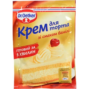 Крем для торта зі смаком ванілі Dr.Oetker м/у 50г