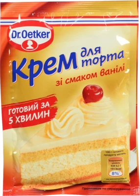 Крем для торта зі смаком ванілі Dr.Oetker м/у 50г
