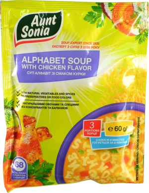 Суп Тетя Соня 60г алфавіт курка