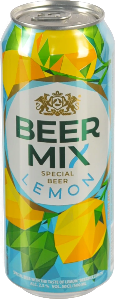 Пиво BeerMix Лимон 0.5л пастеризоване
