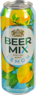 Пиво BeerMix Лимон 0.5л пастеризоване