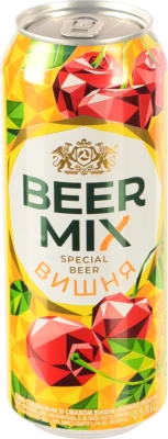 Пиво BeerMix Вишня 0.5л пастеризоване