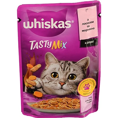 Корм Віскас 85г TastyMix лосось морква