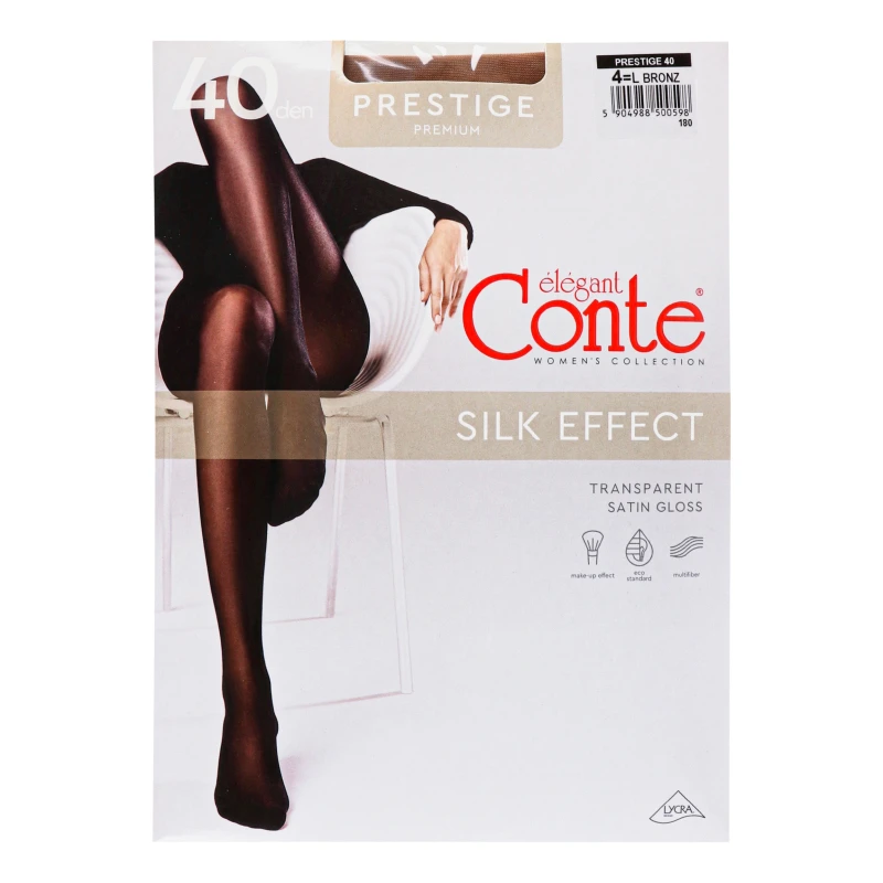 Колготки жіночі Conte elegant Prestige 40den 4 bronz