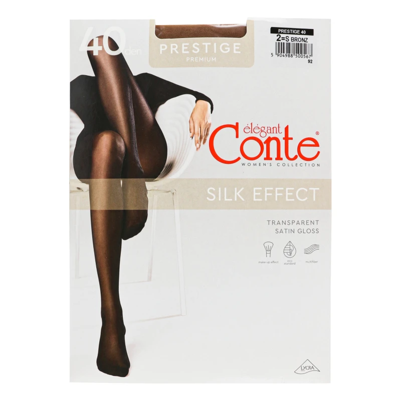 Колготки жіночі Conte elegant Prestige 40den 2 bronz