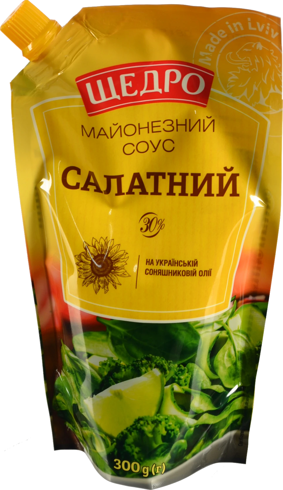 Майонез Щедро 300г 30% салатний д/п