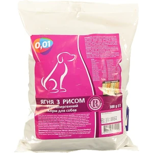 Корм для собак 0.01 500г Ягня з рисом