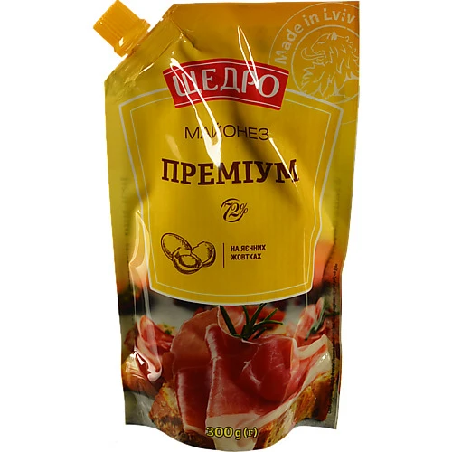 Майонез Щедро Преміум 72% 300г