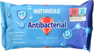 Серветки вологi Naturelle 48шт антибактерiал.пантенол