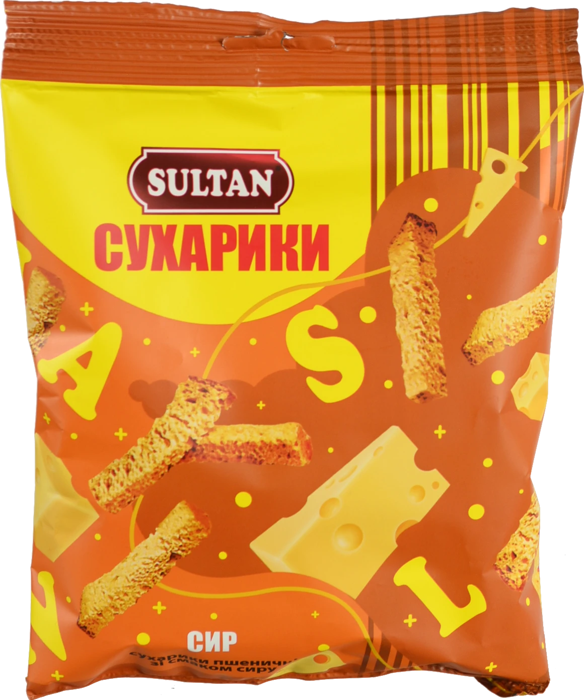 Сухарики Sultan 90г пшеничні сир