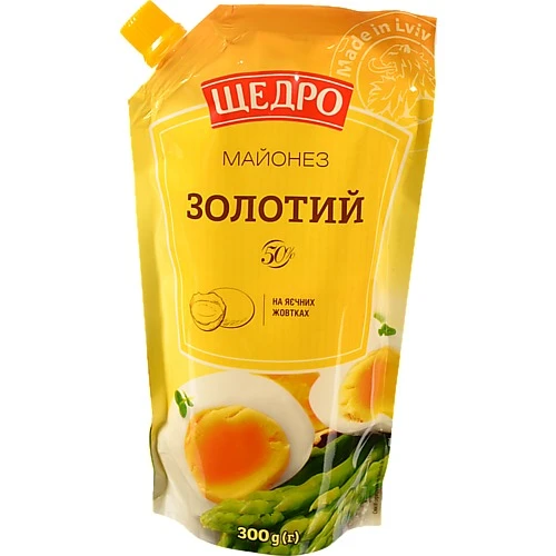 Майонез 50% Золотий Щедро д/п 300г