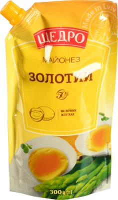 Майонез 50% Золотий Щедро д/п 300г