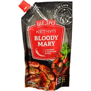 Кетчуп Щедро Bloody Mary 250г