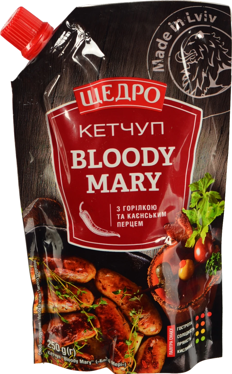 Кетчуп Щедро Bloody Mary 250г