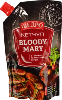 Кетчуп Щедро Bloody Mary 250г