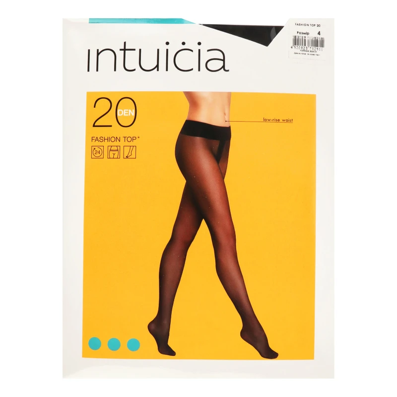 Колготки жіночі Intuicia Fashion Top 20den 4 чорний