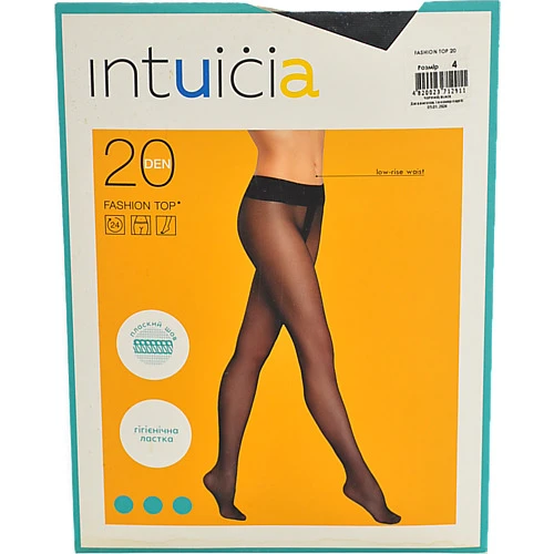 Колготки жіночі Intuicia Fashion Top 20den 4 чорний
