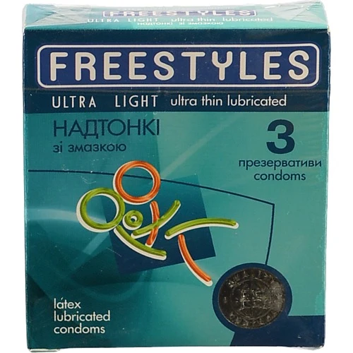 Презервативи зі змазкою Ultra Light Freestyles 3шт