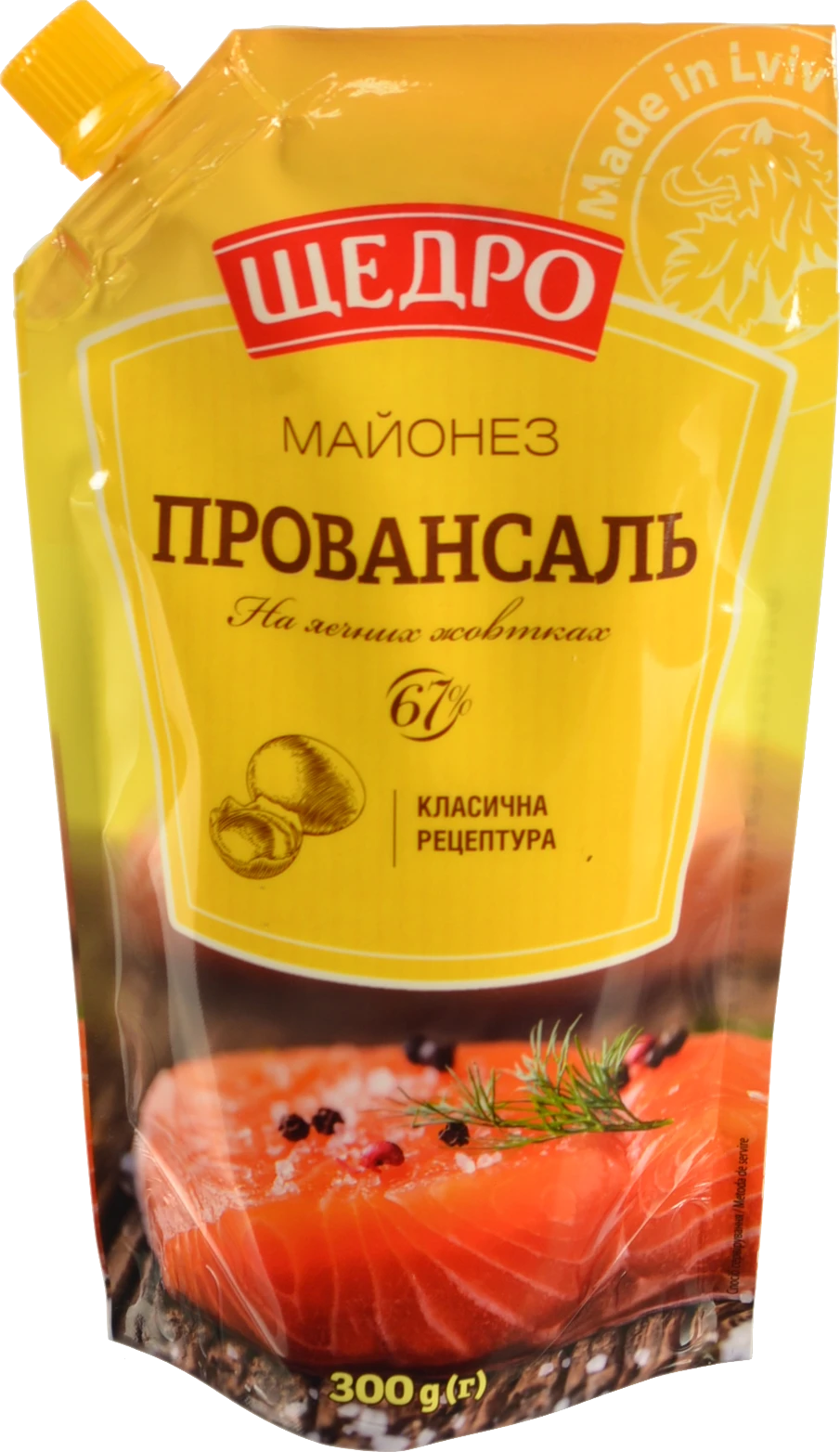 Майонез 67% Провансаль Щедро д/п 300г