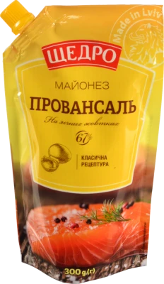 Майонез 67% Провансаль Щедро д/п 300г