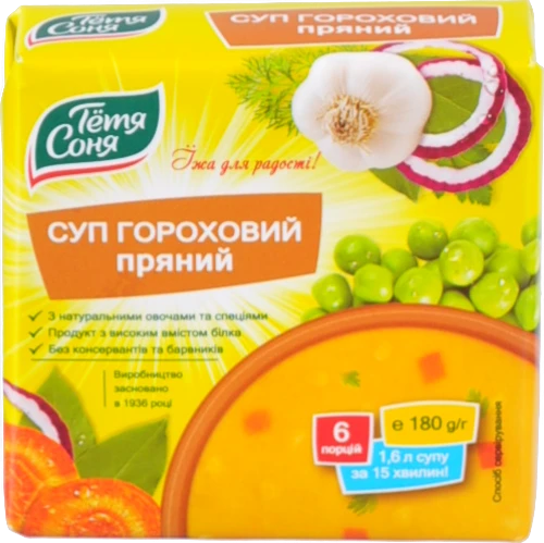 Суп гороховий пряний Тетя Соня 180г